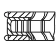Jeu de segments de pistons MAHLE 028 RS 10103 0N1 - Visuel 3