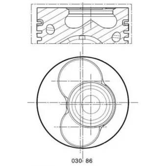 Piston MAHLE 030 86 00