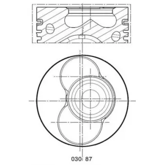 Piston MAHLE 030 87 12