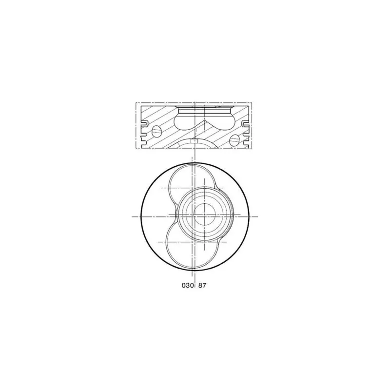 Piston MAHLE 030 87 12