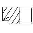 Jeu de segments de pistons MAHLE 039 54 N0 - Visuel 3