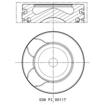 Piston MAHLE 039 PI 00117 001