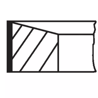 Jeu de segments de pistons MAHLE 039 RS 00117 0N2