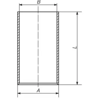 Chemise de cylindre MAHLE 039 WV 21 00