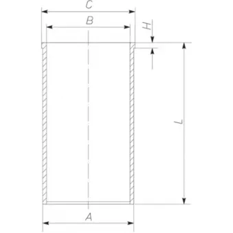Chemise de cylindre MAHLE 039 WV 23 00