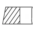 Jeu de segments de pistons MAHLE 040 36 V0 - Visuel 2