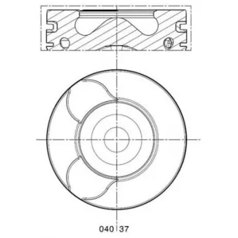 Piston MAHLE 040 37 01