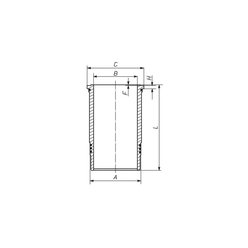 Chemise de cylindre MAHLE 209 WN 13 01