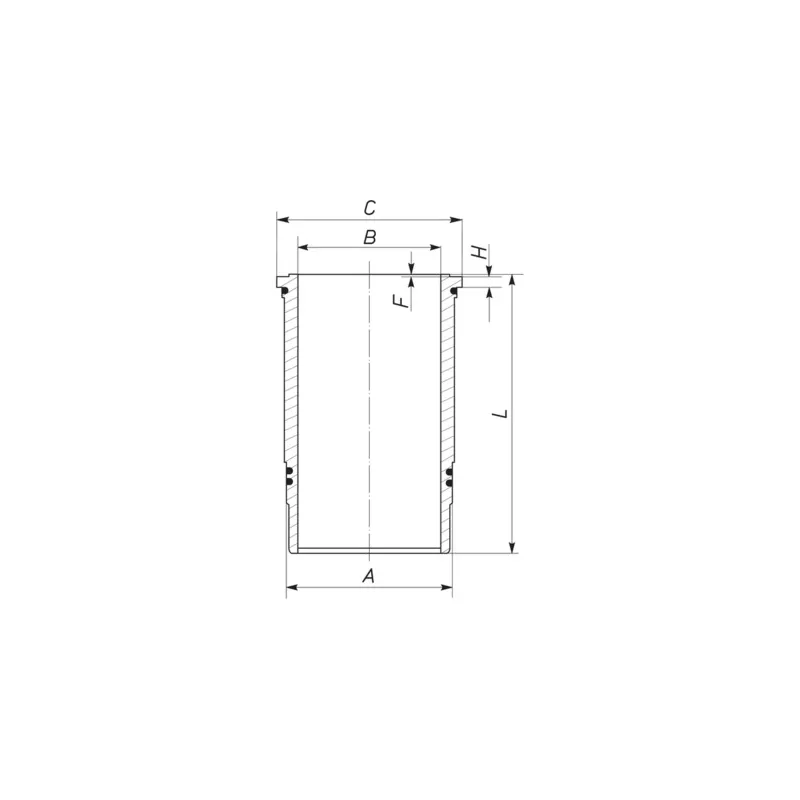Chemise de cylindre MAHLE 439 WN 02 01
