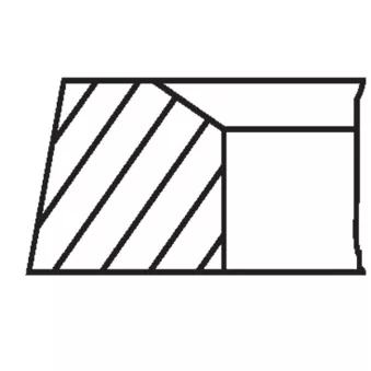 Jeu de segments de pistons MAHLE 503 04 N0