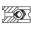 Jeu de segments de pistons MAHLE 504 36 N0 - Visuel 3