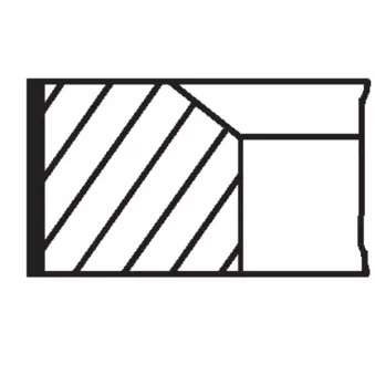 Jeu de segments de pistons MAHLE 627 40 N1