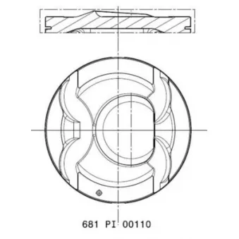 Piston MAHLE 681 PI 00110 002