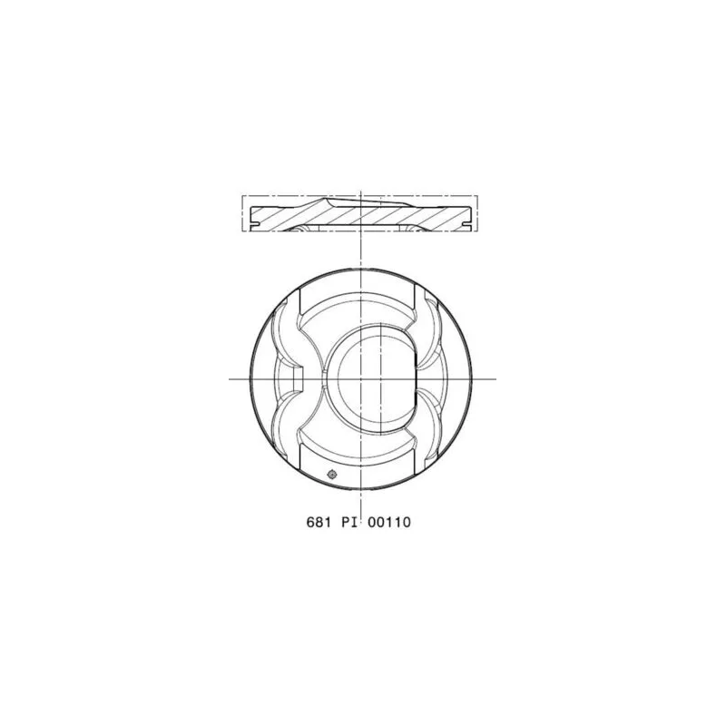 Piston MAHLE 681 PI 00110 002