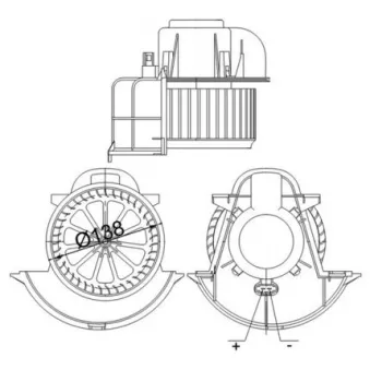 Pulseur d'air habitacle MAHLE AB 113 000S