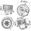 Pulseur d'air habitacle MAHLE AB 149 000P - Visuel 2