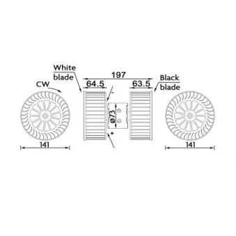 Pulseur d'air habitacle MAHLE AB 192 000S