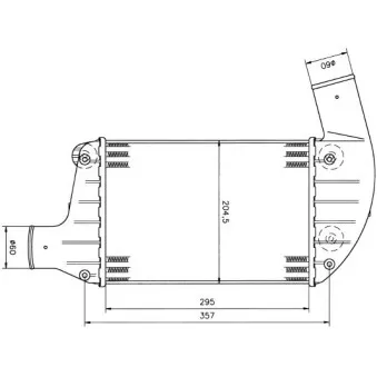 Intercooler, échangeur NRF 30004