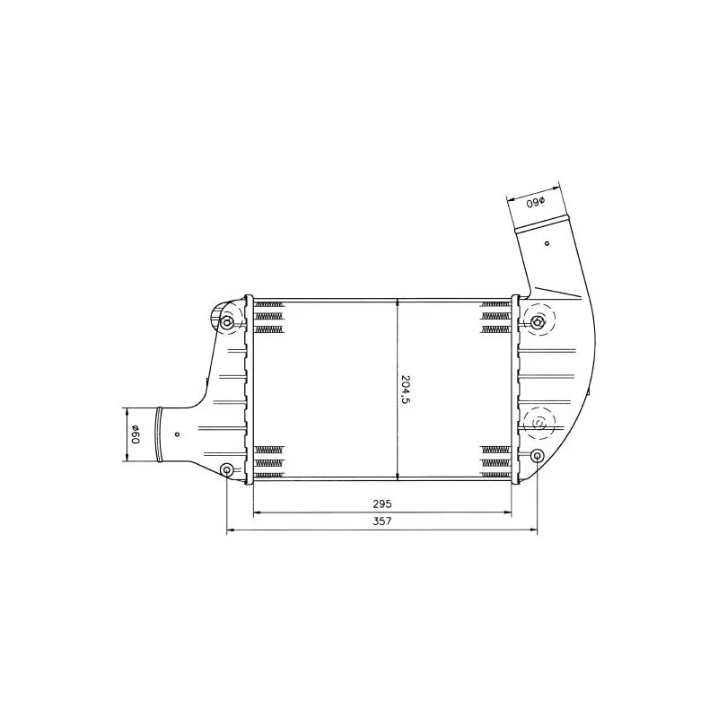 Intercooler, échangeur NRF 30004