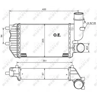 Intercooler, échangeur NRF 30066