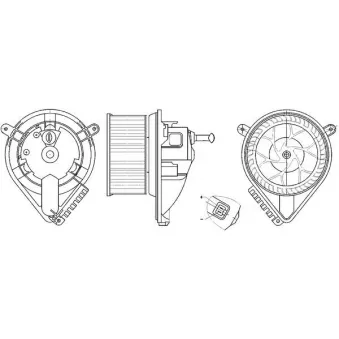 Pulseur d'air habitacle MAHLE AB 271 000S