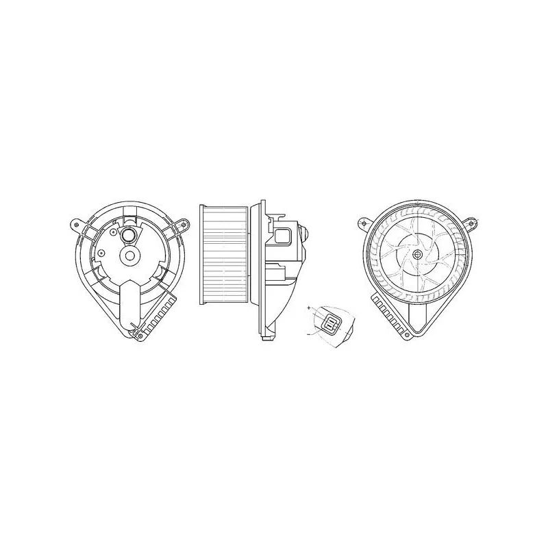 Pulseur d'air habitacle MAHLE AB 272 000S