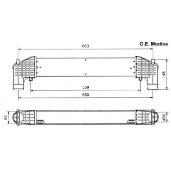 Intercooler, échangeur NRF 30108