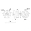 Pulseur d'air habitacle MAHLE AB 59 000S - Visuel 1