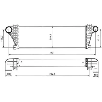 Intercooler, échangeur NRF 30117