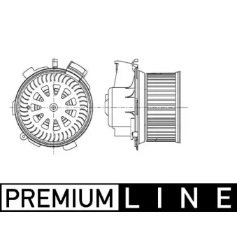 Pulseur d'air habitacle MAHLE AB 66 000P