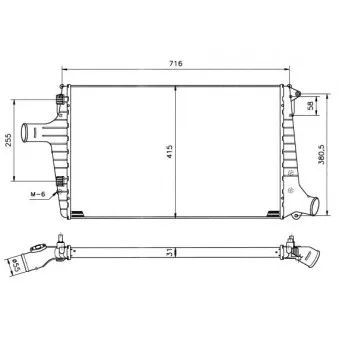 Intercooler, échangeur NRF 30118