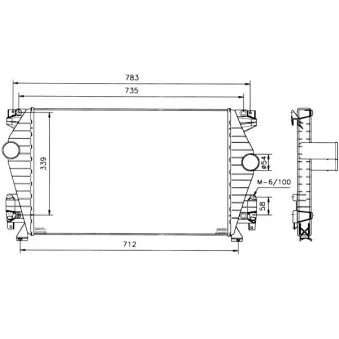 Intercooler, échangeur NRF 30120