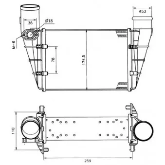 Intercooler, échangeur NRF 30127
