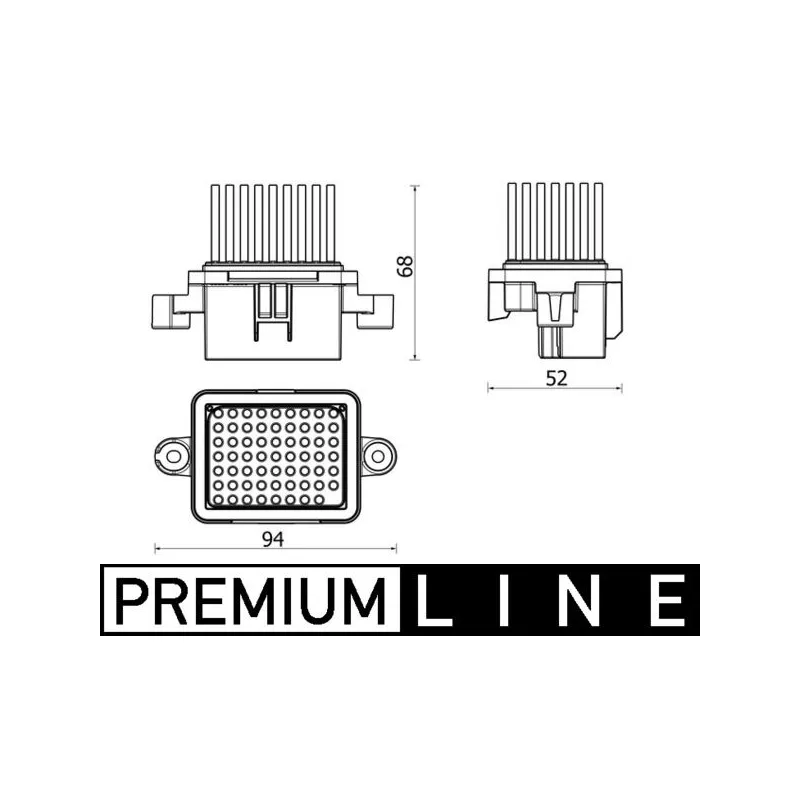 Régulateur, pulseur d'air habitacle MAHLE ABR 157 000P