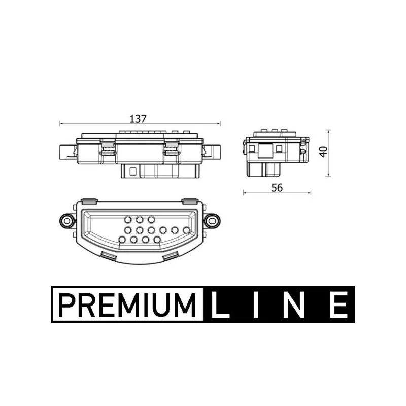 Régulateur, pulseur d'air habitacle MAHLE ABR 158 000P