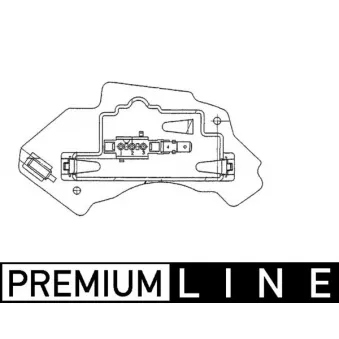 Régulateur, pulseur d'air habitacle MAHLE ABR 28 000P