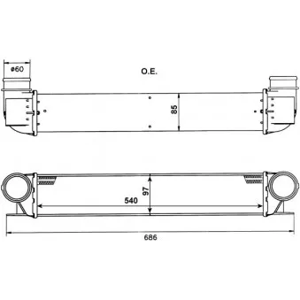 Intercooler, échangeur NRF 30129