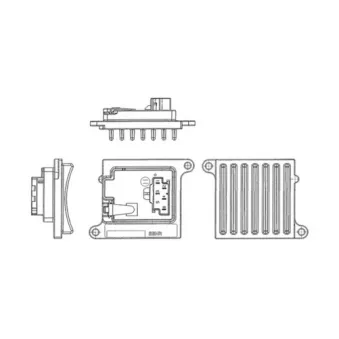 Régulateur, pulseur d'air habitacle MAHLE ABR 36 000P