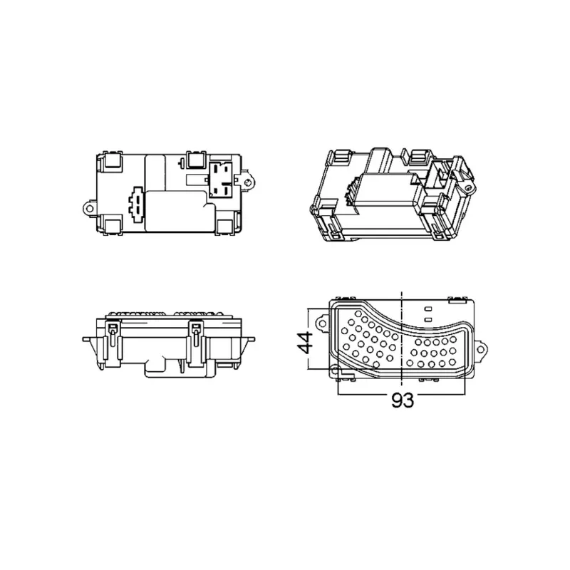 Régulateur, pulseur d'air habitacle MAHLE ABR 5 000S