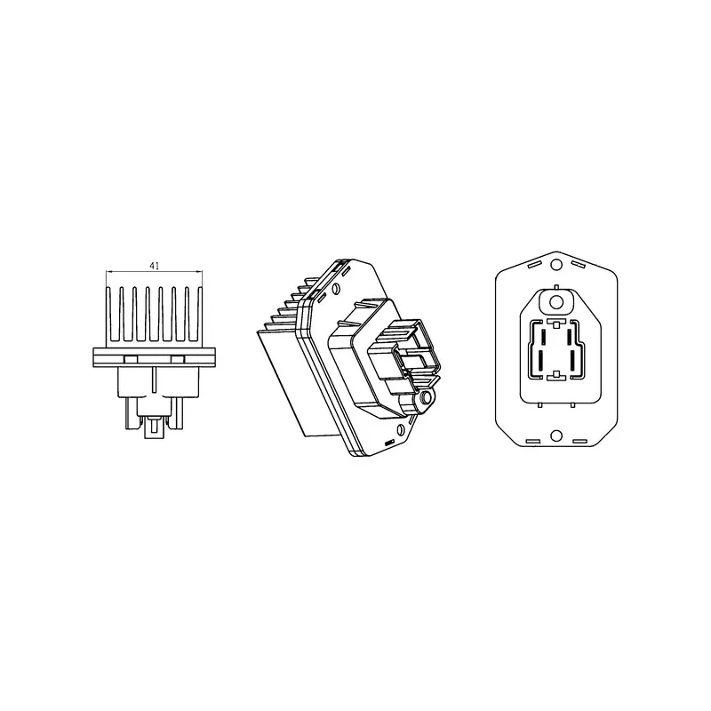 Régulateur, pulseur d'air habitacle MAHLE ABR 76 000S