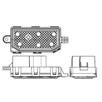Régulateur, pulseur d'air habitacle MAHLE ABR 77 000P