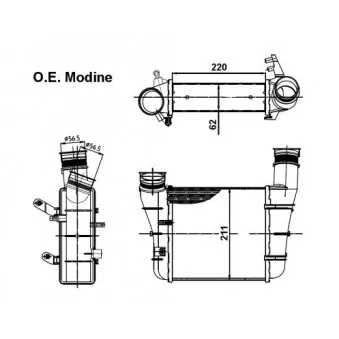 Intercooler, échangeur NRF 30148