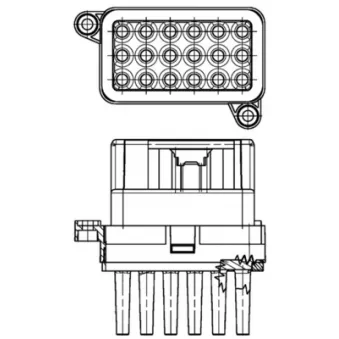 Régulateur, pulseur d'air habitacle MAHLE ABR 95 000P