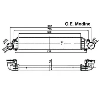 Intercooler, échangeur NRF 30161