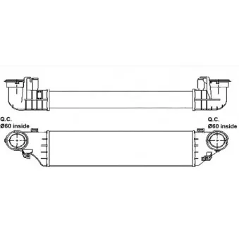 Intercooler, échangeur NRF 30164