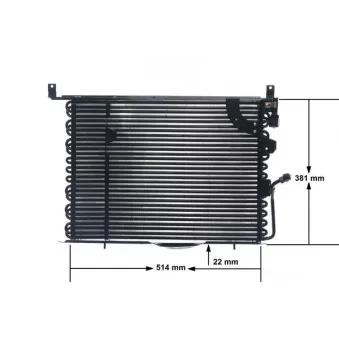 Condenseur, climatisation MAHLE AC 149 000S