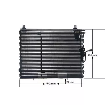Condenseur, climatisation MAHLE AC 150 000S