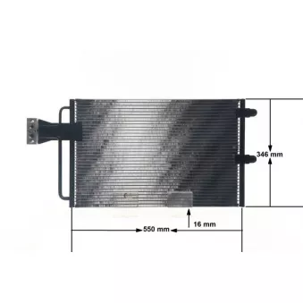Condenseur, climatisation MAHLE AC 151 000S