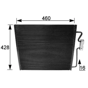 Condenseur, climatisation MAHLE AC 154 001S