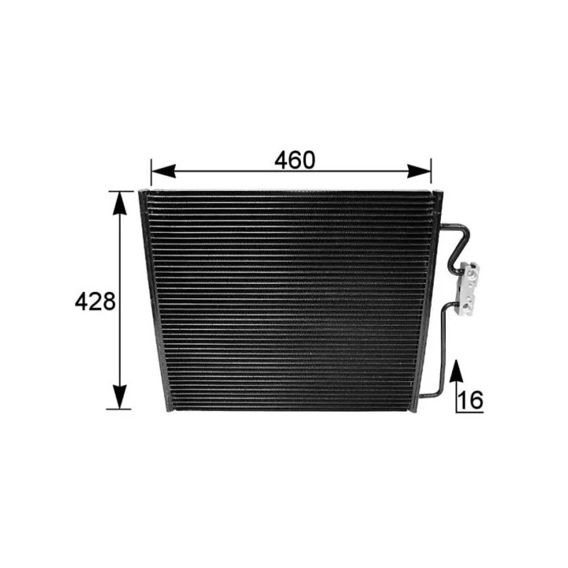 Condenseur, climatisation MAHLE AC 154 001S